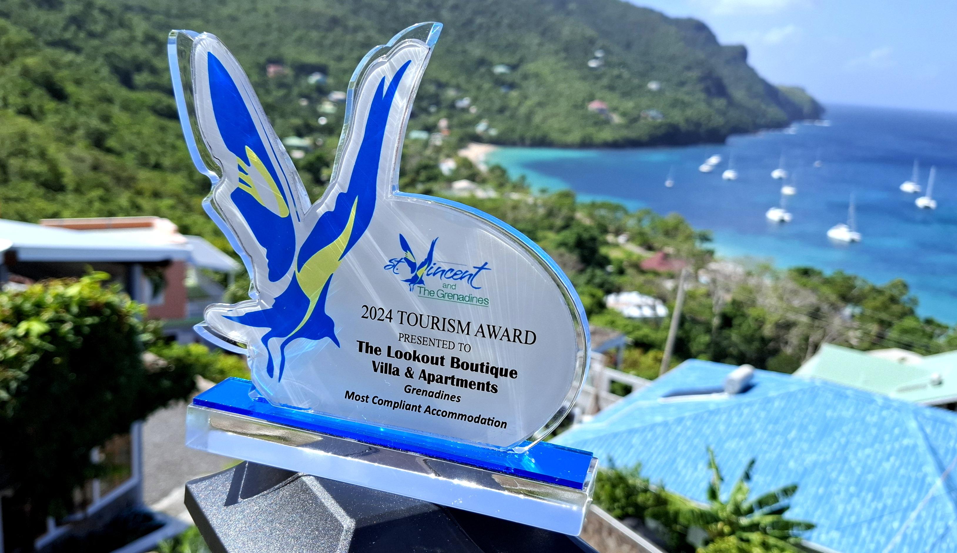 The Lookout’s 2024 tourism award trophy