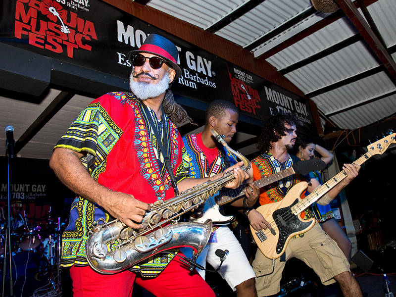 A performer at Bequia Music Festival